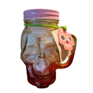 Asquith & Somerset Day of the Dead Skull Bath Fizz Pink Ombre Candy Floss Rare